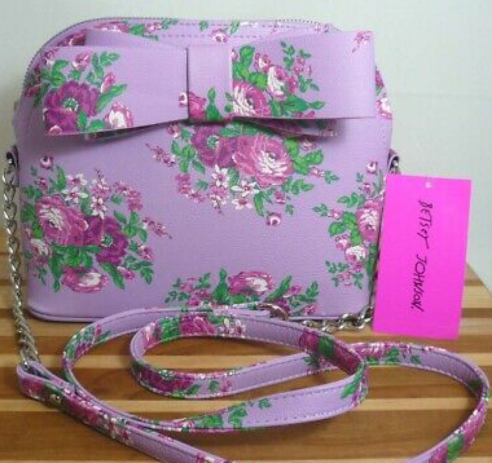 Lilac Betsey Johnson crossbody